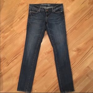 Women’s American eagle stretch skinny jeans 4 long